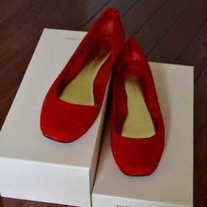 Red BCBG Suede Flats